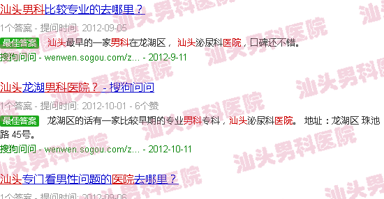 汕头附近有没有男科医院?