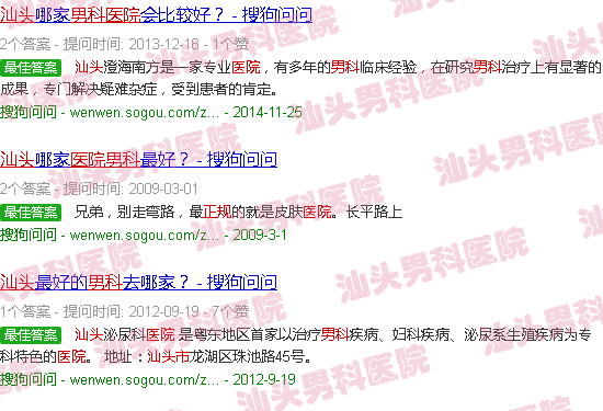 汕头*男科医院*