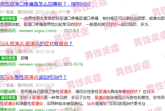 汕头什么是尿道炎症状