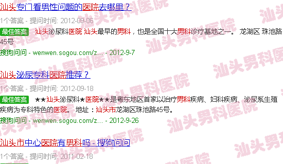 汕头男科医院门诊