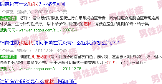 汕头阴经炎症状