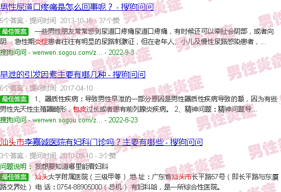 汕头包皮有炎症