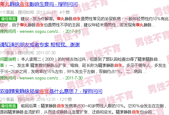 汕头睾丸曲张不育几*