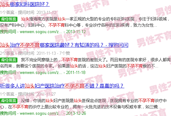 汕头不孕不育图片