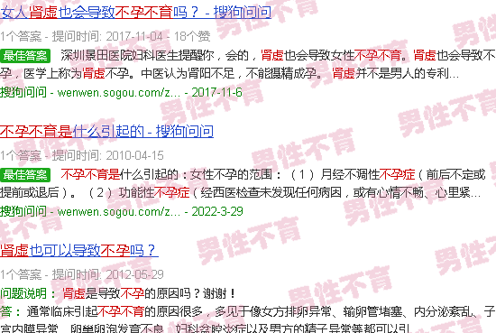 汕头不孕不育是肾虚吗
