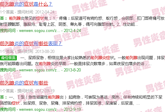 汕头前列腺有炎症什么症状