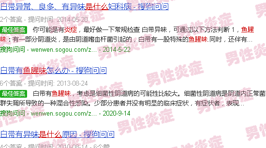 汕头鱼腥味是什么炎症