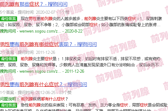 汕头男人前列腺有哪些症状
