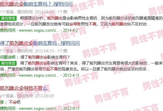 汕头前列腺炎会不会导致不育