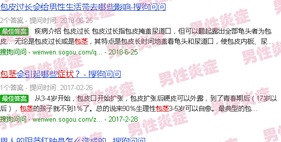 汕头包茎发炎症状