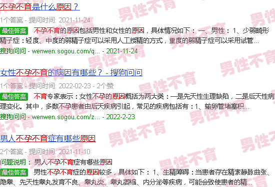 汕头150种不孕不育原因