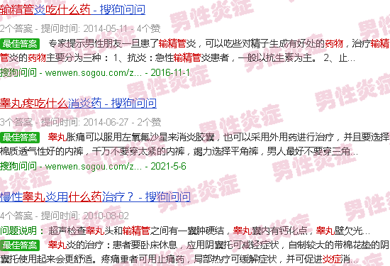汕头输精管睾丸炎症痛疼吃什么药