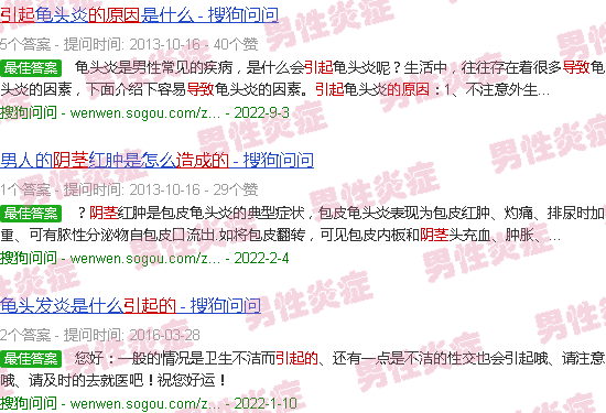 汕头阴茎炎症的原因造成的
