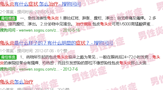 汕头龟头炎症状图片对照 治疗方法